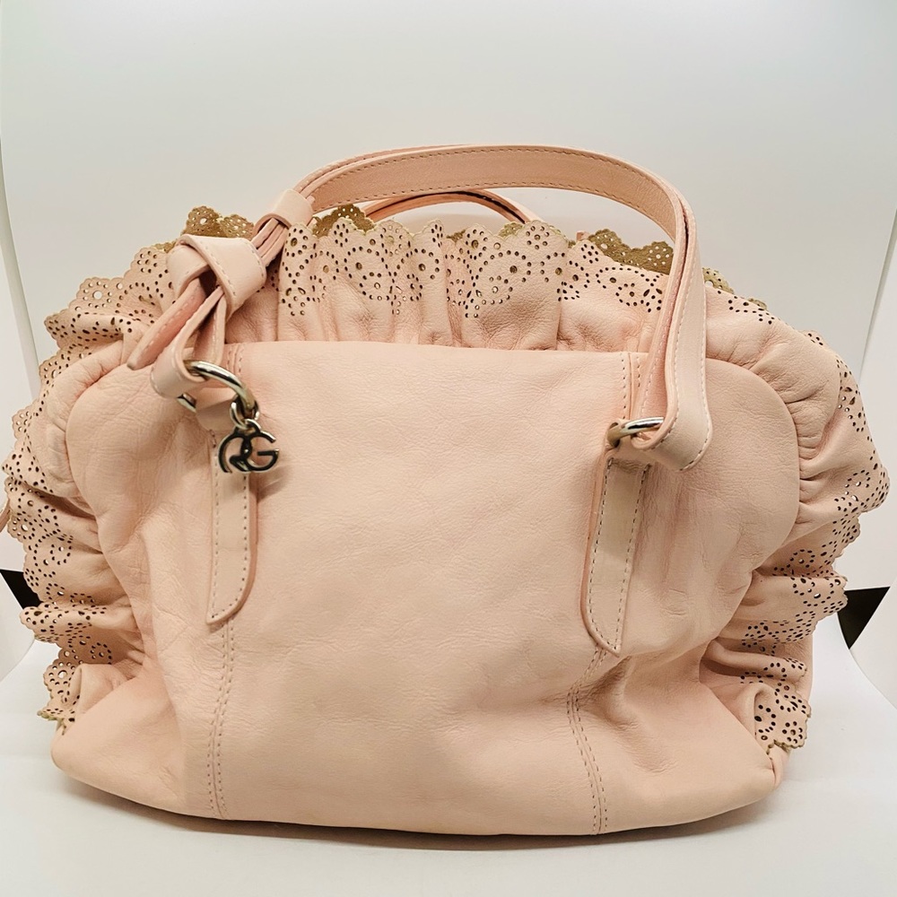 Roberta Gandolphi Italian Leather Purse Pastel pink